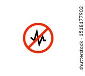 Noise Reduction stop sign icon. Clipart image isolated on white background