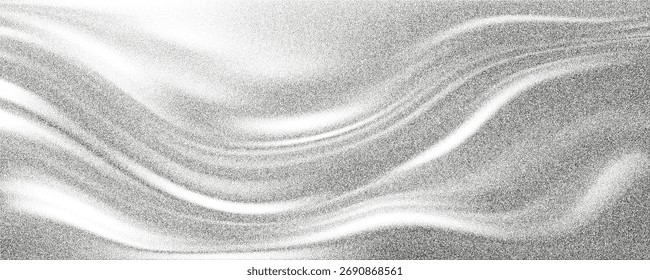 Noise spray wavy gradient background. Gritty texture sand, grain effect. Dot dissolve texture, black abstract dotwork. Dissolving sand dust texture.