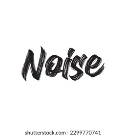 noise text on white background.