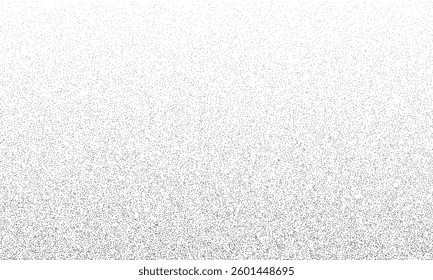 Noise texture. Dotwork black stippled background. Noise halftone texture. Stipple dots. Sand grain effect. Abstract dotwork background. Vector graphic