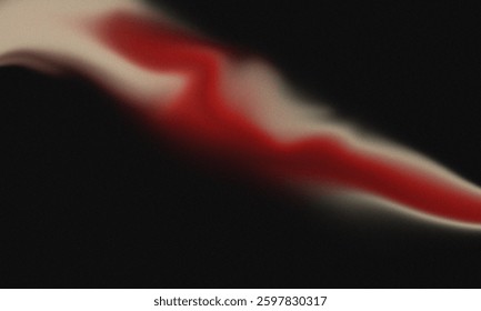 A noise texture red and white image of a woman's hand