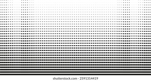 Noise texture from simple geometric shapes. Halftone Noise Stipple texture background. Modern Grain gradient texture. Perfect geometrical Dotwork gradient, abstract engraved texture. EPS 10