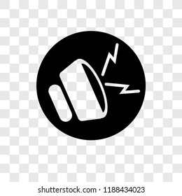 Noise vector icon isolated on transparent background, Noise transparency logo concept