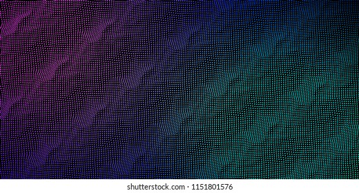 Noise wave. Abstract digital particles color background. Technology background vector. Future background.