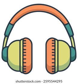 Noise-canceling headphones icon isolated vector illustration on white background