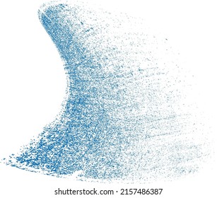 Noised gradient spiral line .Graffiti art design . Noise dispersion wavy logo . Spray effect .Grunge texture . Distressed element .vector