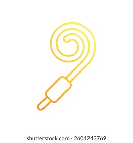 Noisemakers vector icon stock illustration