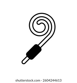 Noisemakers vector icon stock illustration