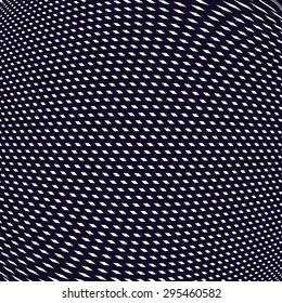 Noisy contrast lined backdrop, tiling with visual effects. Moire art technique.
