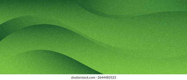 Ruidoso efeito de textura de grão verde e cor de limão fundo de bandeira gradiente. fundo de textura de grão verde