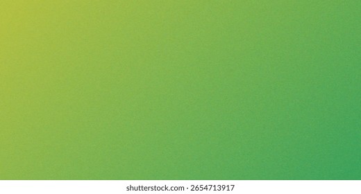 Ruidoso efeito de textura de grão verde e cor de limão fundo de bandeira gradiente. fundo de textura de grão verde