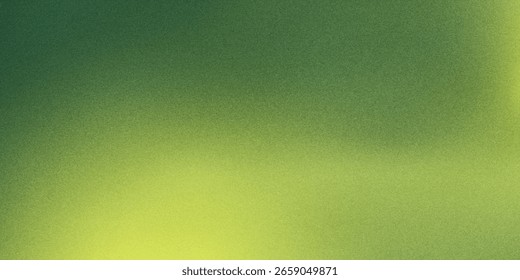 Efecto de textura de grano ruidoso Fondo de Anuncio degradado de color verde y lima. Fondo de textura de grano verde