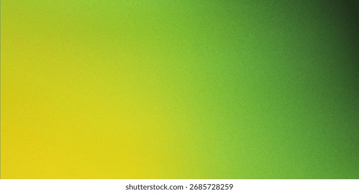 Efecto de textura de grano ruidoso Fondo de Anuncio degradado de color verde y lima. Fondo de textura de grano verde