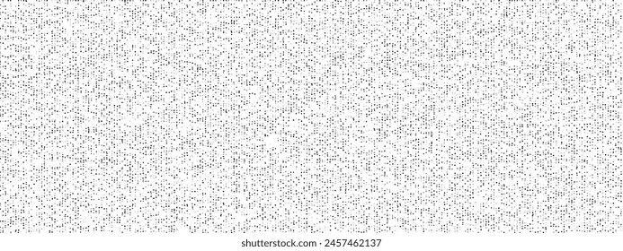 Noisy manga half tone seamless texture. Distressed monochrome overlay dot pattern. Speckles and spots raster background. Vector bg.