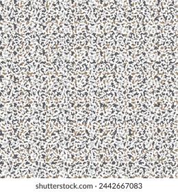 Noisy Seamless pattern with a variety of abstract spots, dots and mosaic stone shapes. Minimalist artistic background perfect for print, fashion or trendy design project.