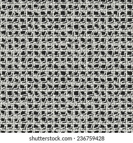 Noisy square stroke textured background. Seamless pattern. Vector.