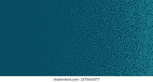 Noisy Stipple Dots Background. Hand-Drawn Dotwork Texture with Blue Noise and Halftone Gradient. Grungy Vector Illustration.