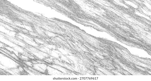 Ruidosos puntos punteados sobre mármol blanco liso. Suaves venas grises en suave textura mineral. Grunge fondo de piedra polvorienta con tonos apagados.