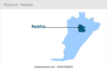 Nokha sub-district map, Rohtas District, Bihar State, Republic of India, Government of Bihar, Indian territory, Eastern India, politics, village, tourism