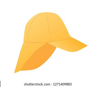 Nomad orange cap. vector illustration