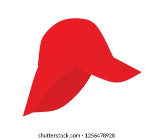 Nomad red cap. vector illustration