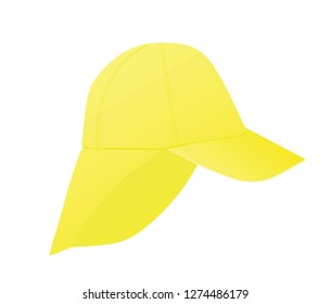 Nomad yellow cap. vector illustration