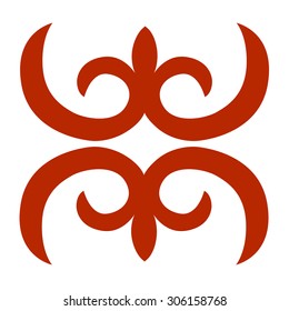 Nomadic Yurt Vector Ornament 