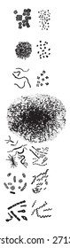 Nomenclature of schizomycetes, vintage engraved illustration. 