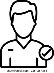 Nominee Line Vector Icon Design