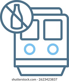 Non Alcoholic Line Two Colour Icon