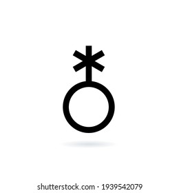 The Non Binary symbol. Isolated Vector Sign