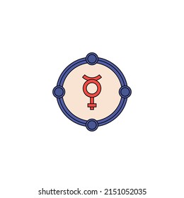 non binary vector type icon