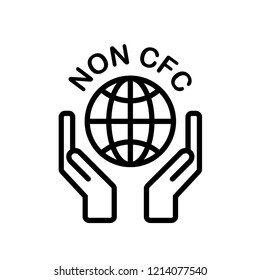 non cfc icon logo vector template