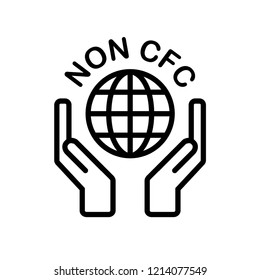 non cfc icon logo vector template