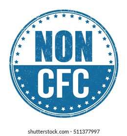 Non CFC product grunge rubber stamp on white background, vector illustration