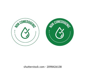 non comedogenic icon vector illustration