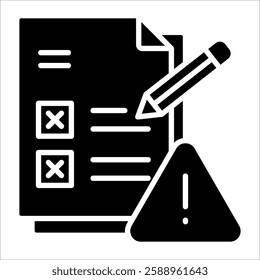 Non Conformance Icon Element For Design