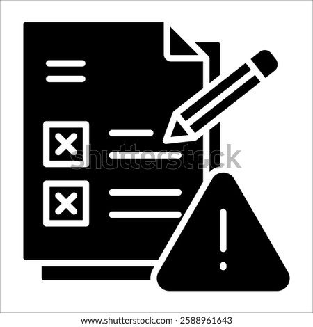 Non Conformance Icon Element For Design