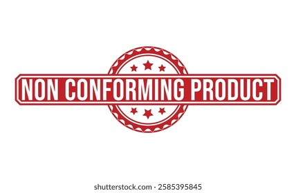 NON CONFORMING PRODUCT rubber stamp vector illustration on white background