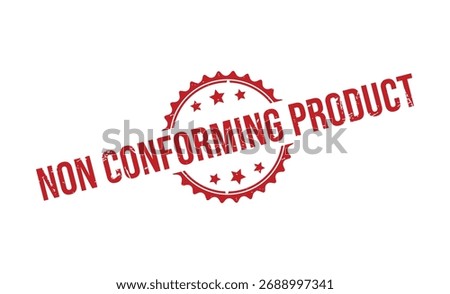 NON CONFORMING PRODUCT rubber stamp vector illustration on white background