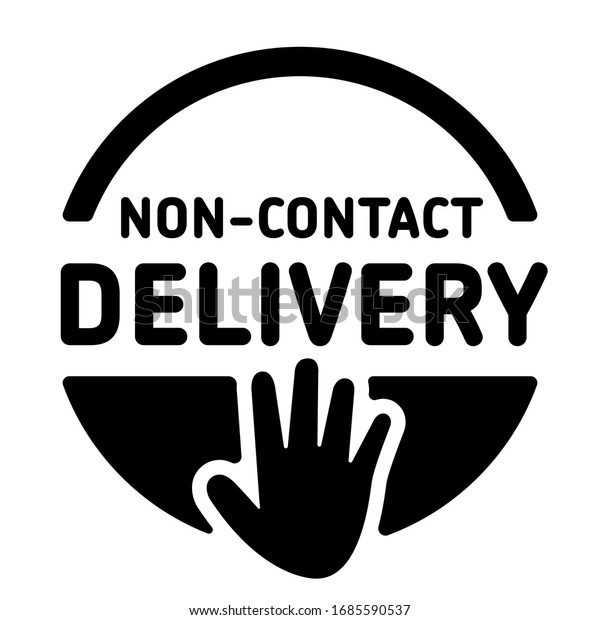 non-contact-delivery-icon-food-delivery-stock-vector-royalty-free