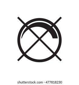 non dimmable icon, icon for LED light, vector illustration.