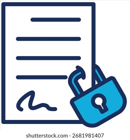 Non Disclosure Agreement Icon Element For Design