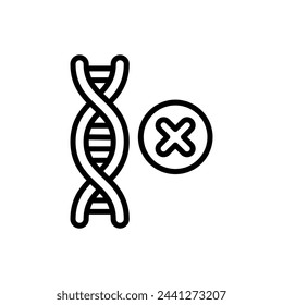 Non DNA  icon in vector. Logotype
