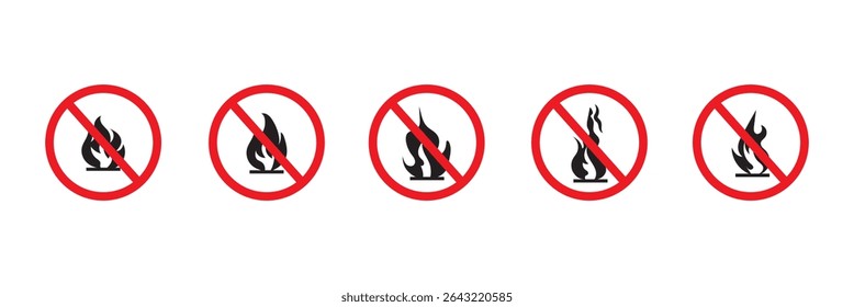 Nicht brennbares Symbol. Keine Sammlung von Brandzeichen zulässig.