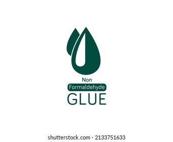 Non Formaldehyde glue icon vector illustration 