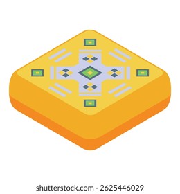 Non fungible token illustrating blockchain technology and representing unique digital art