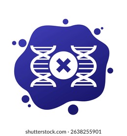 non genetically modified, non-gmo vector icon