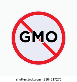 Non GMO Icon. Symbol Without Genetically Modified Organisms - Vector.