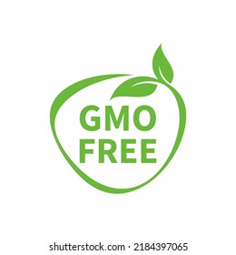 Non GMO labels. GMO free icons. Healthy food concept. Organic cosmetic. No GMO design elements for tags, product package. Eco, vegan, bio. Beauty product. Sustainable life. Vector illustration.